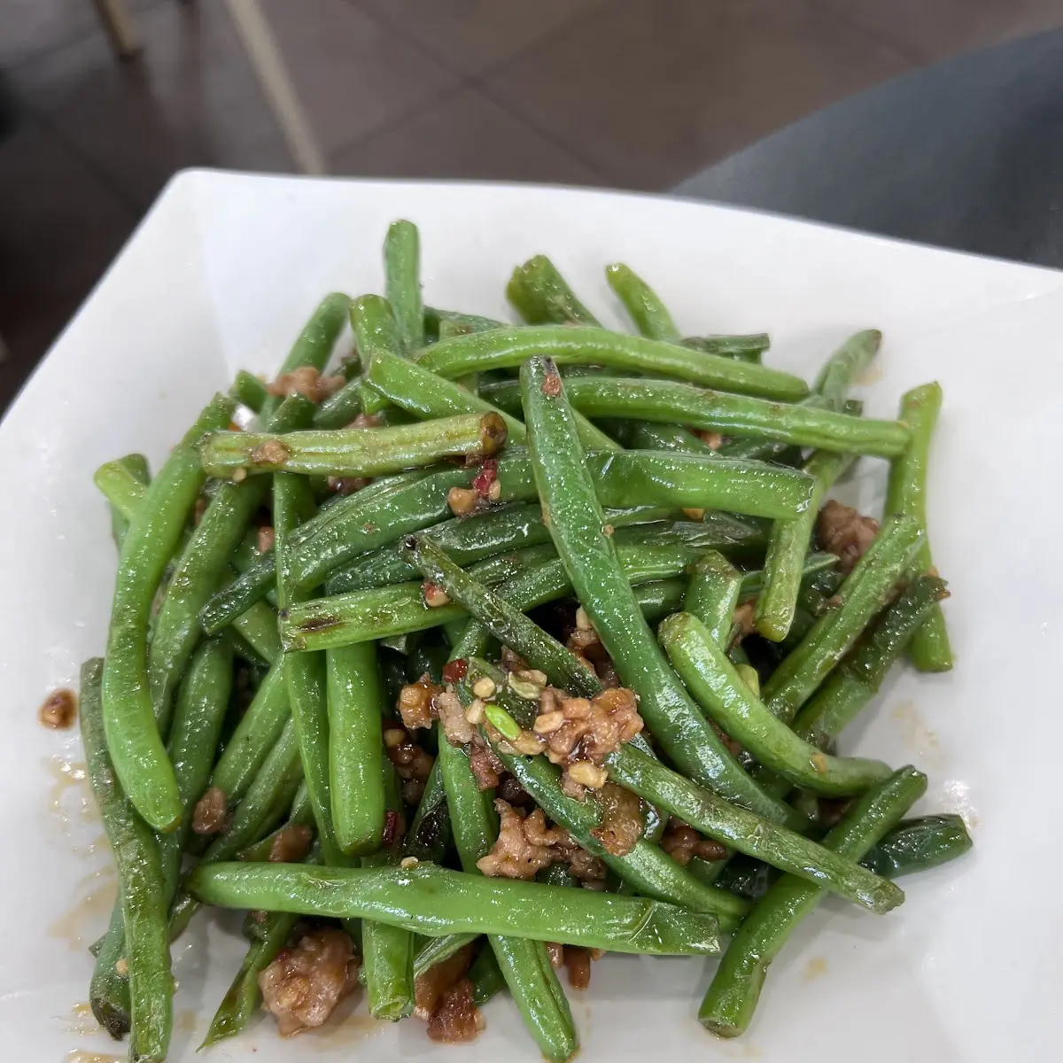 minced pork with string bean 肉碎四季豆